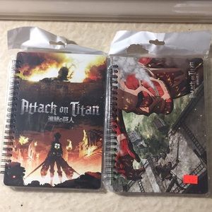 Attack on Titan Anime Notebooks Set of 2